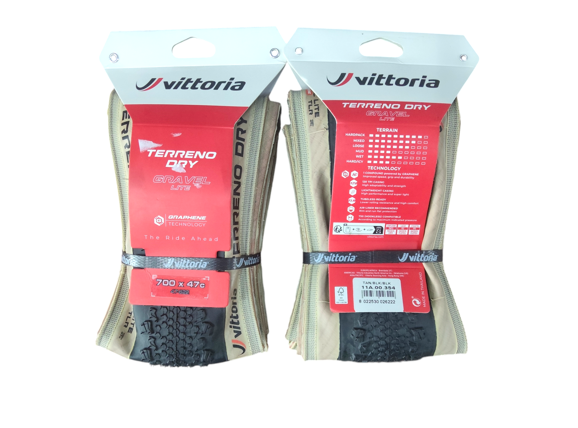 Vittoria Terreno Dry gravel lite 700x47c Tubeless ready tyre