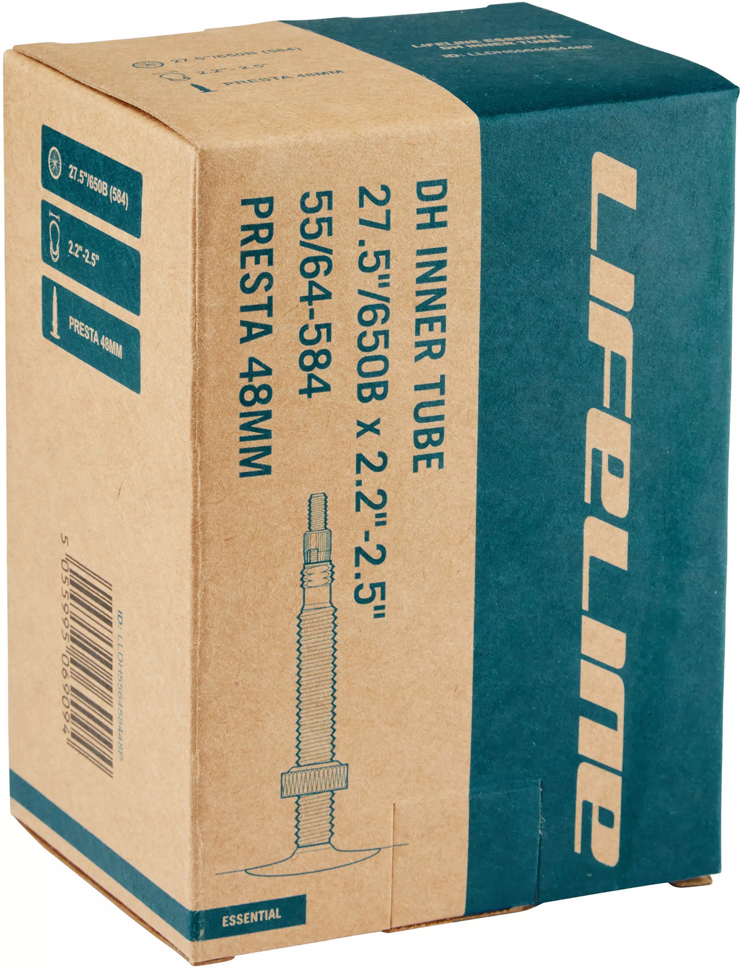 Lifeline 27"x2.1"-2.5" (48mm) MTB Inner Tubes Presta Valve