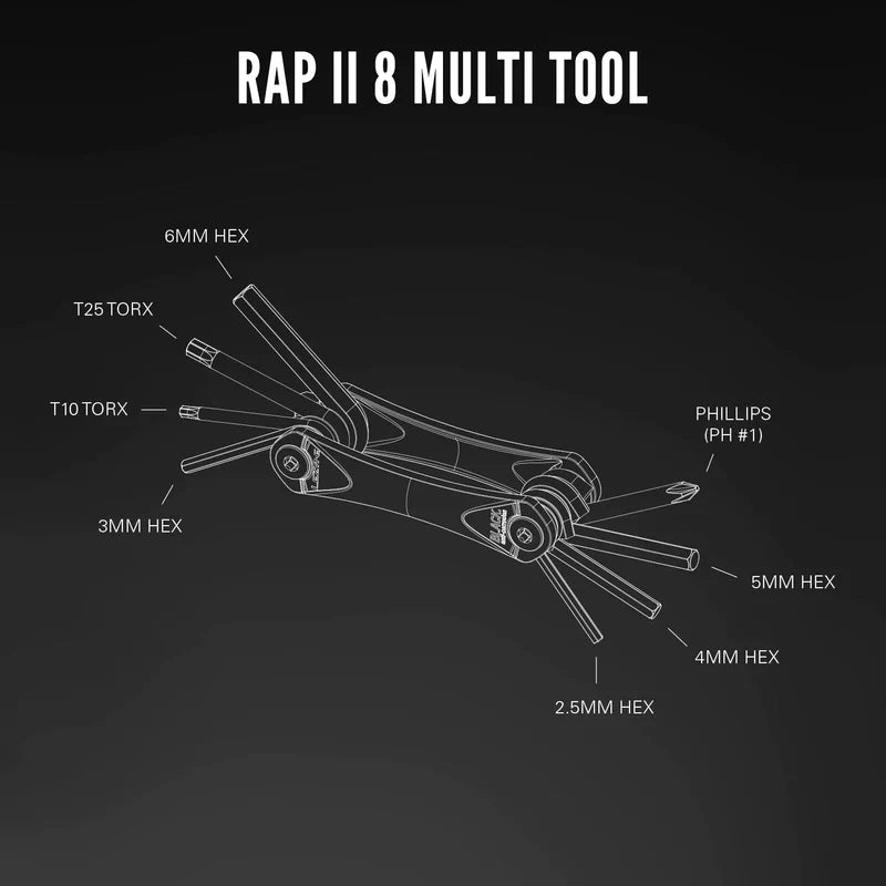 Lezyne Rap II Multi-Tool Kits'