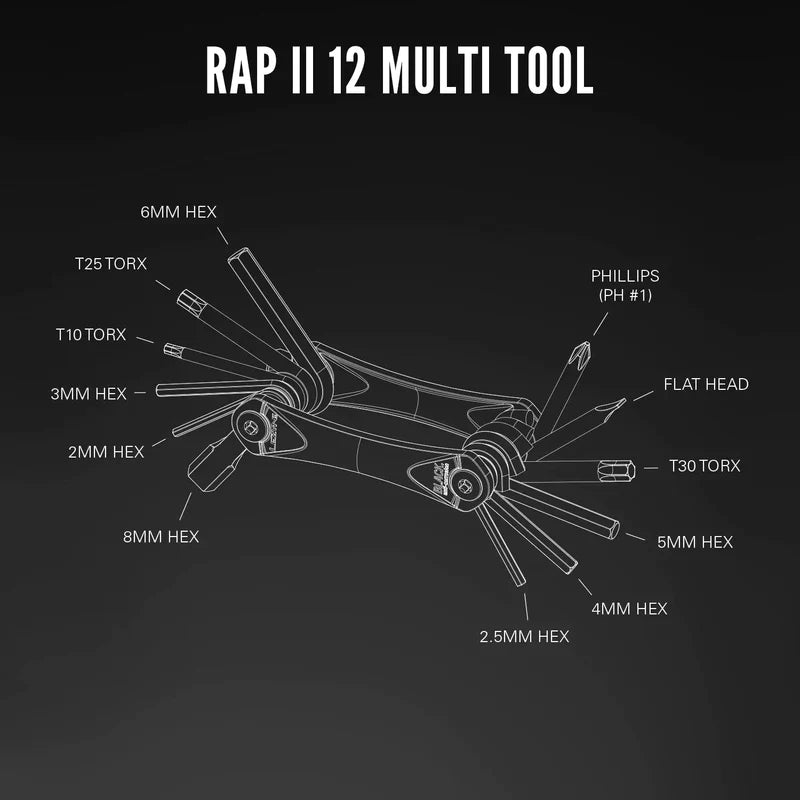 Lezyne Rap II Multi-Tool Kits'
