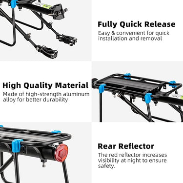 Rockbros Rear Bicycle Rack Universal Adjustable Bike Carrier HJ10011